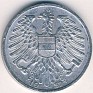 Austrian Schilling - 1 Schilling - Austria - 1957 - Aluminio - KM# 2871 - 0